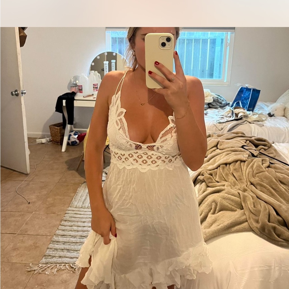 White Lace Summer Dress